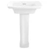 American Standard Edgemere 25" Fireclay Pedestal Bathroom Sink With 3 Faucet Holes At 4" Centers And Overflow -Bathroom Sales Store 0445.400.020