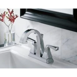 Delta Dryden Centerset Bathroom Faucet With Diamond Seal - Includes Pop-Up Drain Assembly -Bathroom Sales Store 2551 mpu dst web