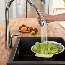 Grohe Zedra 1.75 GPM Single Hole Pull Down Bar Faucet With SilkMove Technology -Bathroom Sales Store 30368002 3