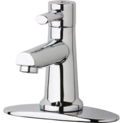 Single Supply Sink Faucet - 4" Centerset Installation