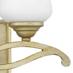 Brooke 2 Light 16-1/2" Wide Bathroom Vanity Light With Etched Opal Glass Shades -Bathroom Sales Store 5002sl 2