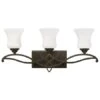 Brooke 3 Light 24" Wide Bathroom Vanity Light With Etched Opal Glass Shades 2 Brooke 3 Light 24" Wide Bathroom Vanity Light With Etched Opal Glass Shades -Bathroom Sales Store 5003ob primary