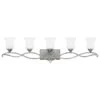 Brooke 5 Light 41-1/2" Wide Bathroom Vanity Light With Etched Opal Glass Shades -Bathroom Sales Store 5005an primary
