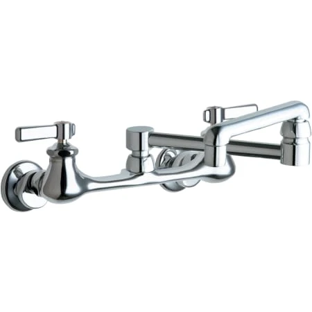 Wall Mounted Pot Filler Faucet With Lever Handles And 13" Full-Flow Swing Spout 3 Wall Mounted Pot Filler Faucet With Lever Handles And 13" Full-Flow Swing Spout