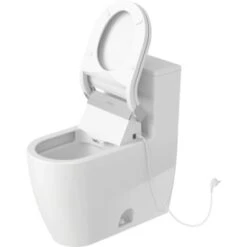 Duravit ME By Starck 0.92/1.32 GPF Dual Flush One Piece Elongated Chair Height Toilet With Top Flush Button - Less Seat -Bathroom Sales Store 7083740 web2 prod normal 2
