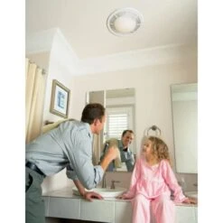 100 CFM 5.0 Sone Ceiling Mounted HVI Certified Bath Fan With Light -Bathroom Sales Store 8664rp application