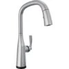Delta Stryke 1.8 GPM Pull-Down Kitchen Faucet With On/Off Touch Activation And Magnetic Docking Spray Head -Bathroom Sales Store 9176T AR PR DST
