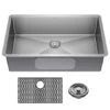 Delta Lenta 32” Undermount 16 Gauge Stainless Steel Single Bowl Kitchen Sink With Accessories 2 Delta Lenta 32” Undermount 16 Gauge Stainless Steel Single Bowl Kitchen Sink With Accessories -Bathroom Sales Store 953034 32S SS