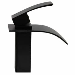 Remi 1.2/2.2 GPM Single Hole Waterfall Bathroom Faucet -Bathroom Sales Store ML531 FB 5