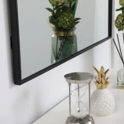 Eternity 40" X 36" Rectangular Beveled Metal Framed Bathroom Mirror -Bathroom Sales Store MR43640BK 10