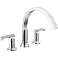Delta Tetra Tub Wall Mounted Roman Tub Filler - Less Handles And Rough In