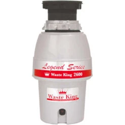 EZ-Mount System, 1/2 HP 2600 RPM, Continuous Feed Garbage Disposal, Jam Free Swiveling Impellers System