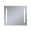 AiO 35-1/2" X 30" X 4" Lighted Double Door Medicine Cabinet With Large Door At Left, Task Lighting, And Interior Illumination -Bathroom Sales Store aio ac3630d4p2lw