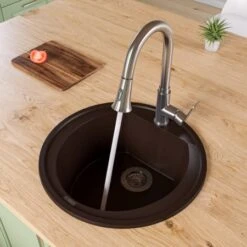 Alfi Trade 20-1/8" Drop In Single Basin Granite Composite Kitchen Sink -Bathroom Sales Store alfi brand ab2020di alternate image 244