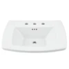 American Standard Edgemere 25" Fireclay Pedestal Bathroom Sink With 3 Faucet Holes At 8" Centers And Overflow - Less Pedestal -Bathroom Sales Store american standard 0445008 020 34