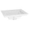 American Standard Town Square S 24" Rectangular Fireclay Drop In Bathroom Sink With Overflow And Single Faucet Hole -Bathroom Sales Store american standard 1203001 020 9459039