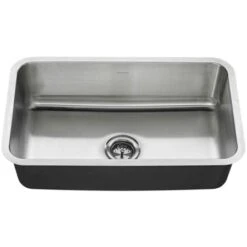 American Standard 30" Single Basin Stainless Steel Kitchen Sink For Undermount Installations - Drain Included