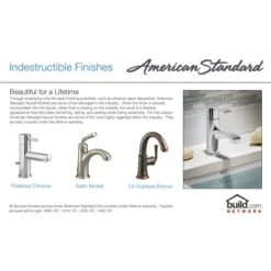 American Standard Serin Single Hole Bathroom Faucet - Without Drain -Bathroom Sales Store american standard 2064 151 technology grap 318