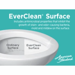 American Standard Cadet Pro Round Toilet Bowl Only With EverClean Surface, PowerWash Rim And Right Height Bowl -Bathroom Sales Store american standard 3517b 101 everclean technology 198