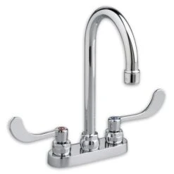 American Standard Monterrey Centerset Bathroom Faucet With High Arch Spout And Wrist Blade Handles