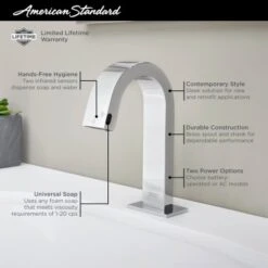 American Standard Integral 1.2 GPM Single Hole Bathroom Faucet -Bathroom Sales Store american standard 7762 112 alternate image 5