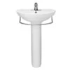 American Standard Ravenna 24-1/2" Pedestal Bathroom Sink Only With Overflow -Bathroom Sales Store american standard 0268 008 020 144