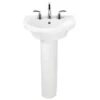 American Standard Tropic Petite Pedestal Bathroom Sink With Pedestal, 4" Centers, 21" Length And Overflow 2 American Standard Tropic Petite Pedestal Bathroom Sink With Pedestal, 4" Centers, 21" Length And Overflow -Bathroom Sales Store american standard 0403 400 020 237