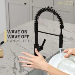 Ola 1.8 GPM Single Hole Kitchen Faucet -Bathroom Sales Store anzzi kf az303 alternate image 12