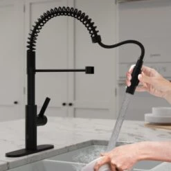 Ola 1.8 GPM Single Hole Kitchen Faucet -Bathroom Sales Store anzzi kf az303 alternate image 13