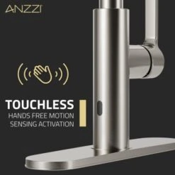 Ola 1.8 GPM Single Hole Kitchen Faucet -Bathroom Sales Store anzzi kf az303 alternate image 9