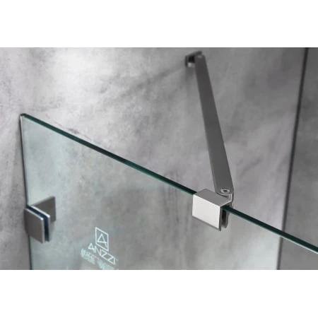 Herald 48" Wide X 58" High Hinged Frameless Tub Door With Clear Glass 9 Herald 48" Wide X 58" High Hinged Frameless Tub Door With Clear Glass - Image 7