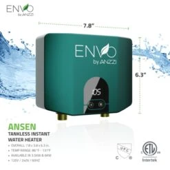 ENVO Ansen 6 KW Tankless Electric Water Heater -Bathroom Sales Store anzzi wh az006 m1 alternate image 11