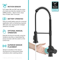 Britt 1.8 GPM Touchless Sensor Single Handle Pull Down Kitchen Faucet -Bathroom Sales Store aqfbpwp6ofe80pf1edoo