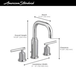 American Standard Serin Widespread Bathroom Faucet With Speed Connect Technology -Bathroom Sales Store as serin bath20faucet infographics 2064831 2