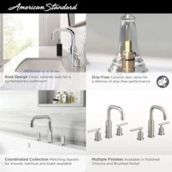 American Standard Serin Widespread Bathroom Faucet With Speed Connect Technology -Bathroom Sales Store as serin bath20faucet infographics 2064831 3