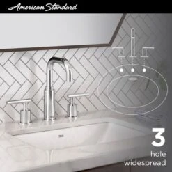 American Standard Serin Widespread Bathroom Faucet With Speed Connect Technology -Bathroom Sales Store as serin bath20faucet infographics 2064831 4