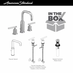 American Standard Serin Widespread Bathroom Faucet With Speed Connect Technology -Bathroom Sales Store as serin bath20faucet infographics 2064831 5