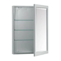 Emma 22" X 28" Framed Single Door Medicine Cabinet With Right-Open Door Swing -Bathroom Sales Store avanity emma mc22 open image 143