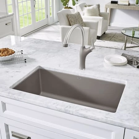 Blanco Precis 32" Undermount Single Basin SILGRANIT Kitchen Sink 12 Blanco Precis 32" Undermount Single Basin SILGRANIT Kitchen Sink - Image 10