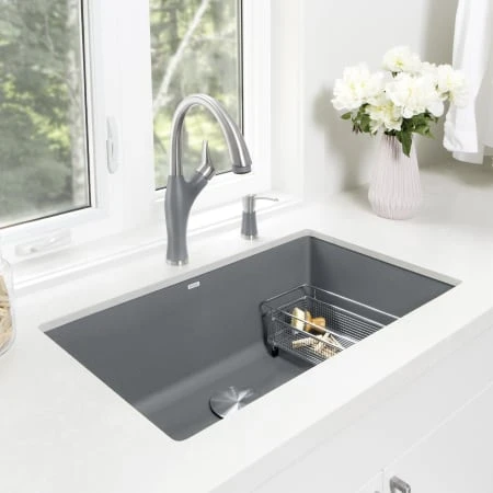 Blanco Precis 32" Undermount Single Basin SILGRANIT Kitchen Sink 15 Blanco Precis 32" Undermount Single Basin SILGRANIT Kitchen Sink - Image 13