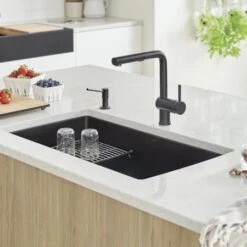 Blanco Precis 32" Undermount Single Basin SILGRANIT Kitchen Sink 37 Blanco Precis 32" Undermount Single Basin SILGRANIT Kitchen Sink -Bathroom Sales Store blanco 440150 alternate image 263
