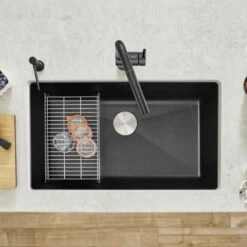 Blanco Precis 32" Undermount Single Basin SILGRANIT Kitchen Sink 38 Blanco Precis 32" Undermount Single Basin SILGRANIT Kitchen Sink -Bathroom Sales Store blanco 440150 alternate image 264