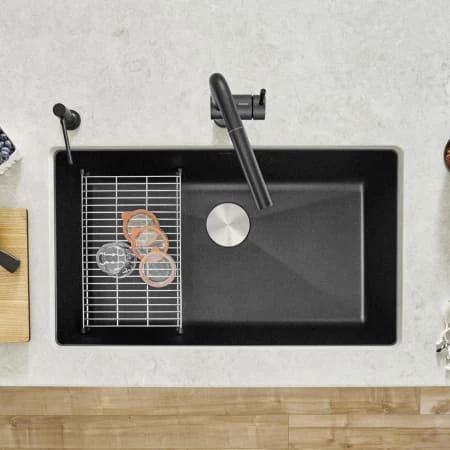 Blanco Precis 32" Undermount Single Basin SILGRANIT Kitchen Sink 19 Blanco Precis 32" Undermount Single Basin SILGRANIT Kitchen Sink - Image 17