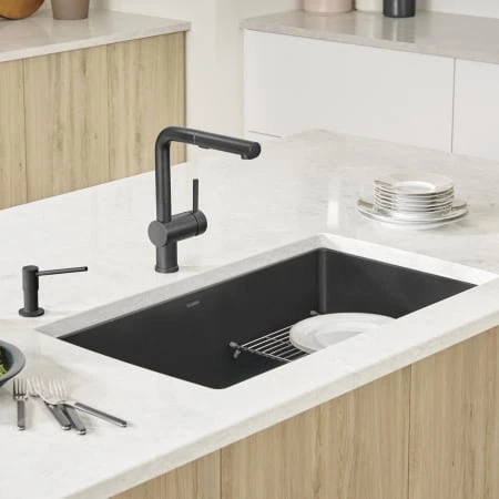 Blanco Precis 32" Undermount Single Basin SILGRANIT Kitchen Sink 21 Blanco Precis 32" Undermount Single Basin SILGRANIT Kitchen Sink - Image 19