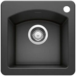 Blanco Diamond 15" Drop-In Or Undermount Single Basin SILGRANIT Kitchen Bar Sink