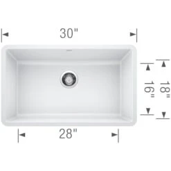 Blanco Precis 30" Undermount Single Basin SILGRANIT Kitchen Sink -Bathroom Sales Store blanco 442533 alternate image 586