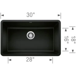 Blanco Precis 30" Undermount Single Basin SILGRANIT Kitchen Sink -Bathroom Sales Store blanco 442533 alternate image 589