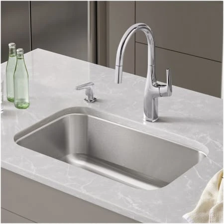 Blanco Stellar 32" Undermount Single Basin Stainless Steel Kitchen Sink 4 Blanco Stellar 32" Undermount Single Basin Stainless Steel Kitchen Sink - Image 2