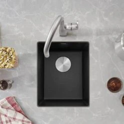 Blanco Precis 13-3/4" Undermount Single Basin SILGRANIT Kitchen Bar Sink -Bathroom Sales Store blanco 513422 alternate image 631