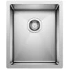 Blanco Precision R10 Small Single Bowl Stainless Steel Kitchen Sink With Stylish Drain Grooves 15" X 18" -Bathroom Sales Store blanco 516225 7349664